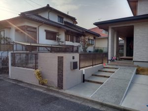 セミクローズ外構　中古物件リフォーム　福津