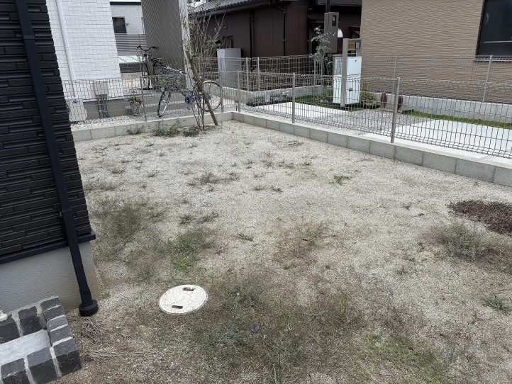 手つかずのお庭
