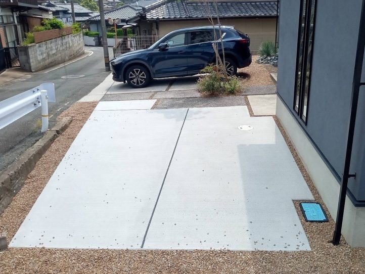 宗像市　駐車場　コンクリートスペース