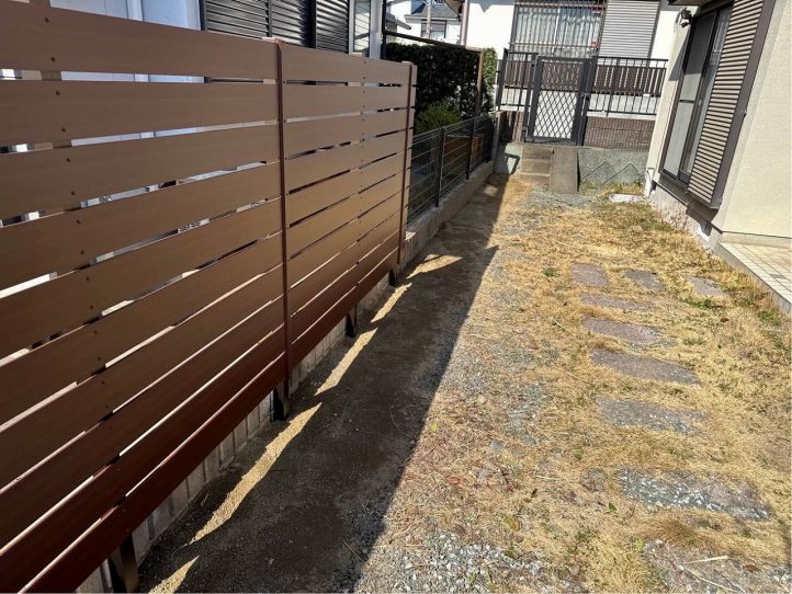 お庭が広くなりスッキリ。