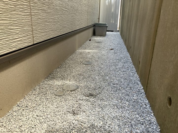 砂利敷き