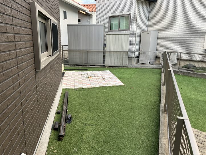 工事前　お庭