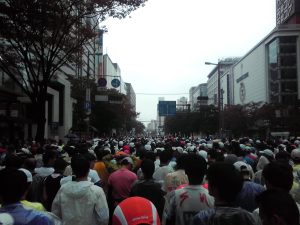 福岡マラソンスタート地点