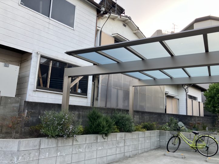 カーポートの梁延長