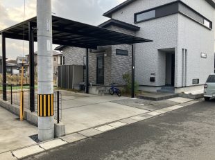 カーポート　筑前町　ブラックポリカ