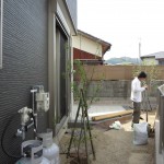 お庭　施工中