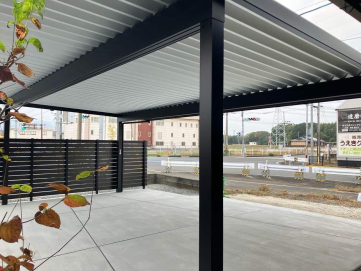 グランド工房　施工事例 カーポート　車庫土間　フェンス　駐車場