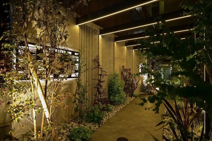 グランド工房 タカショー フィットライフ馬借 照明 エントランス アプローチ