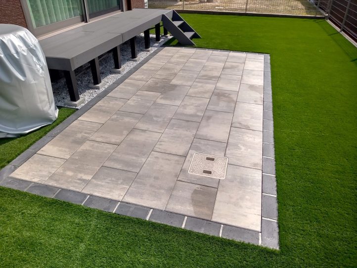 グランド工房 小倉店 ガーデン エクレル テラス インターロッキング