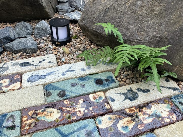 グランド工房 小倉 和モダン 和風 ガーデン 坪庭 エクレル  砂利 グリ石 釉遊ブリック