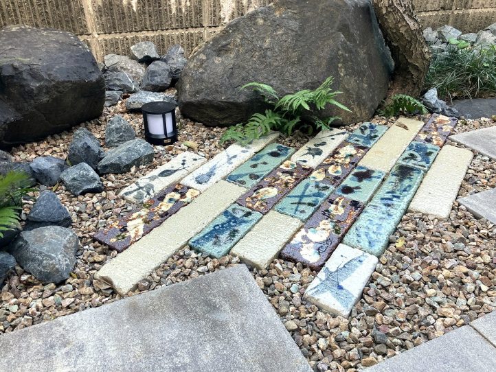 グランド工房 小倉 和モダン 和風 ガーデン 坪庭 エクレル  砂利 グリ石 釉遊ブリック