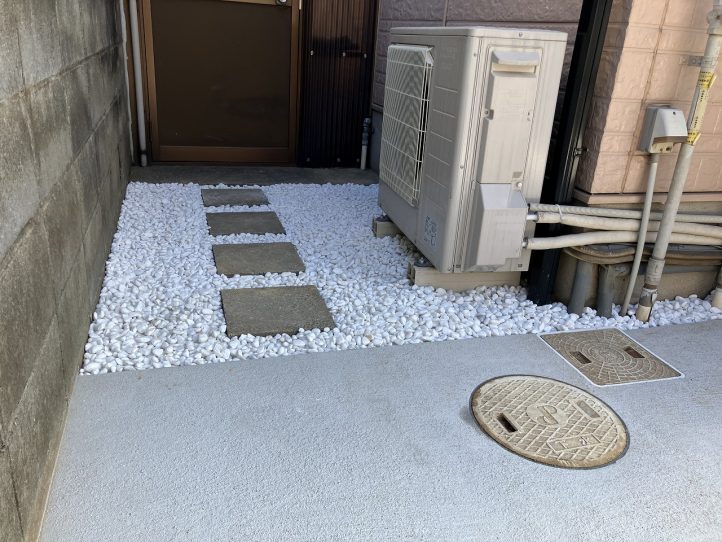 グランド工房　小倉店　外構改修　エクステリア　車庫　門塀　アプローチ　インターロッキング