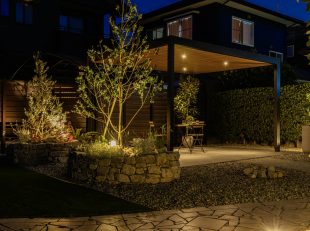 LIXILプラスG・ライティング・植栽・くつろぎ