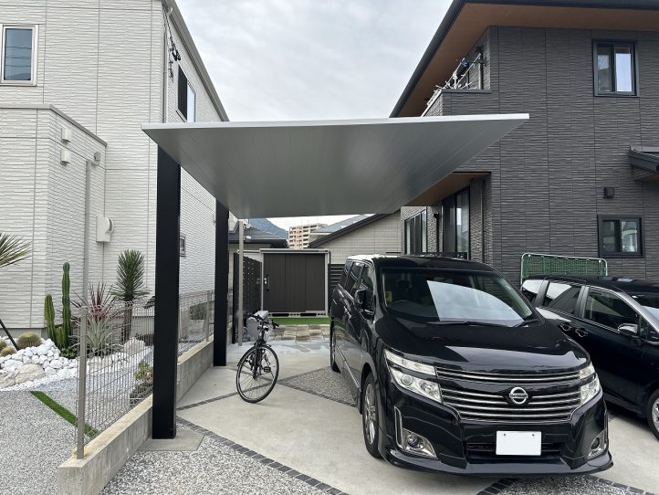 LIXIL・カーポートSC・積水ハウス・モダン外構・カーポート