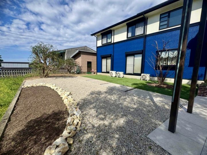 TOYO　クラッシュロック　ブライトイエロー　ヨーロピアンロング　人工芝　40mm　アプローチ　洗い出し　イエロー　鳥栖砂利　防草シート