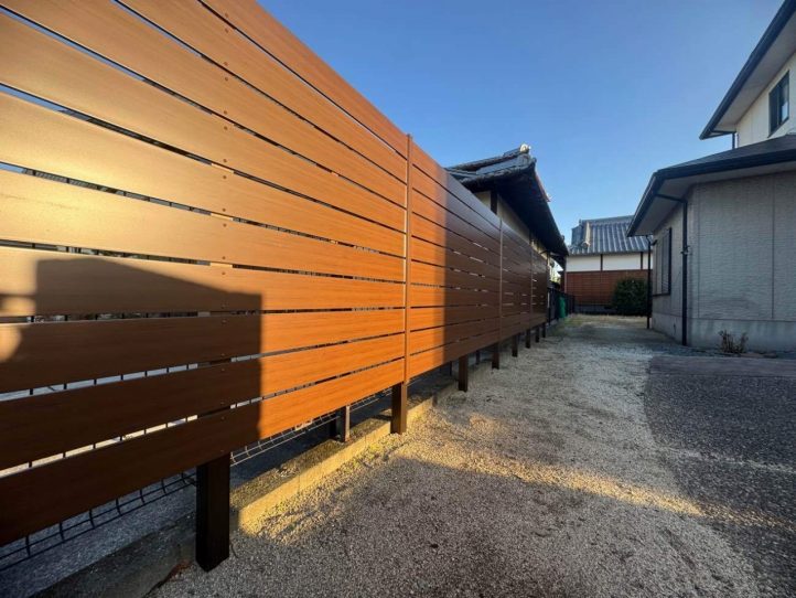 エクシスランド　Eウッドスタイルフェンス　ネオ　マロン