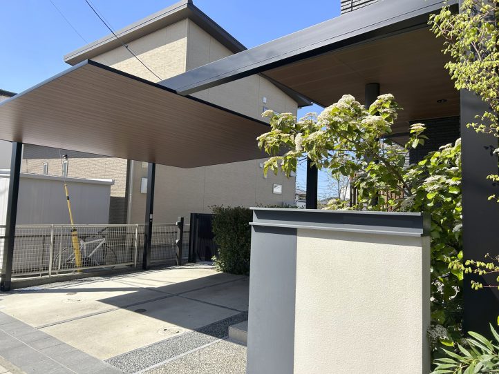 カーポートSC梁延長2