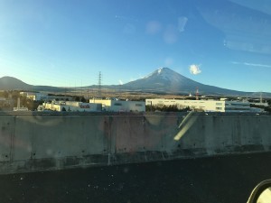 帰り道の富士山