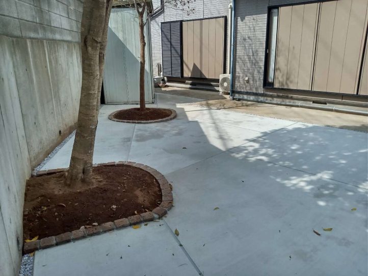 レンガ目地　プリコロ　レンガ花壇