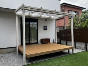 デッキ・テラス屋根・人工芝