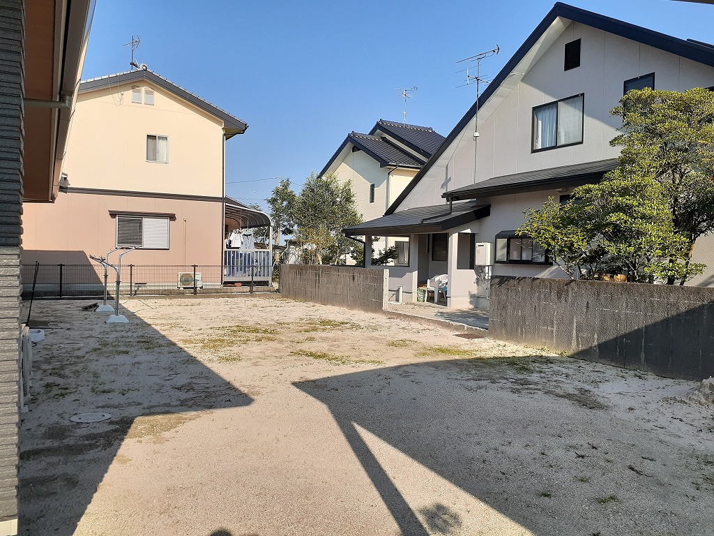before 人工芝 タイル 植栽