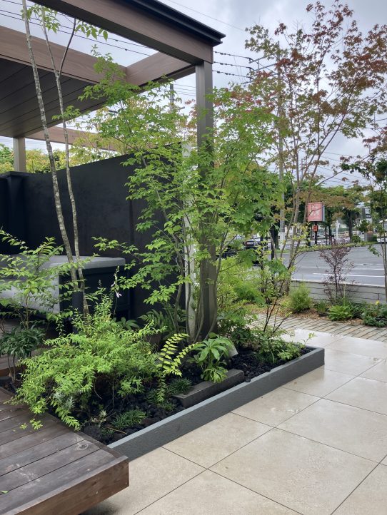 雨の日の展示場
