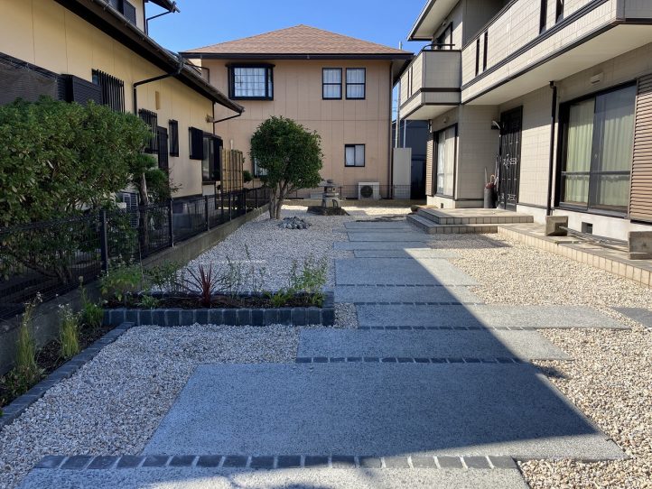 洗い出しの和モダンなアプローチ