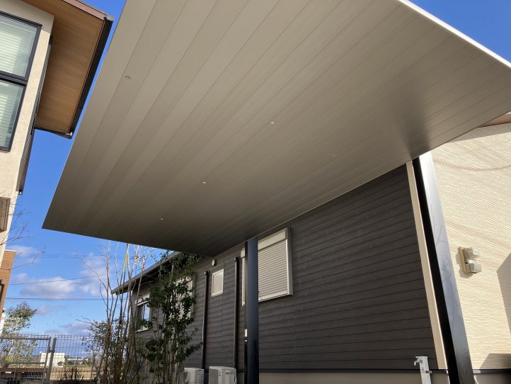 カーポートSC　シャイングレー×ブラック