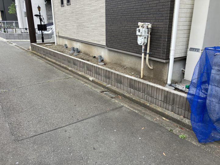 物件を購入されてから手つかずだったお庭周り