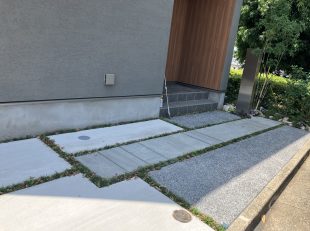 車庫土間　アプローチ