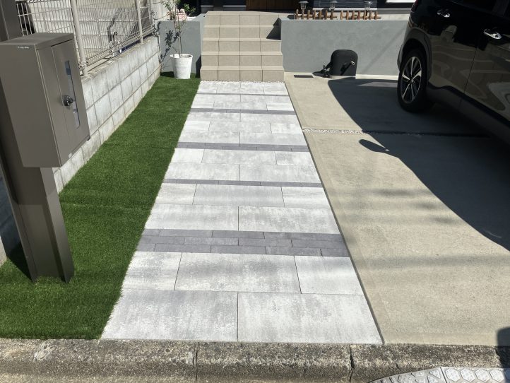 インターロッキング　人工芝