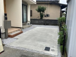 外構改修　車庫拡張