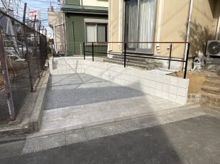 洗い出しの駐車場