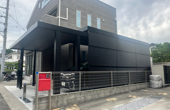 ビームス 折半カーポート 施工例