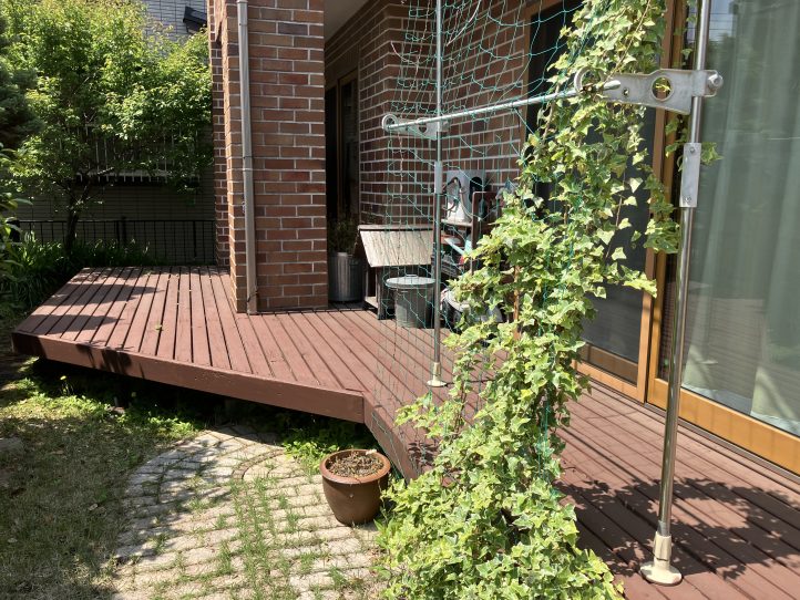 工事前写真　ウッドデッキやり替え