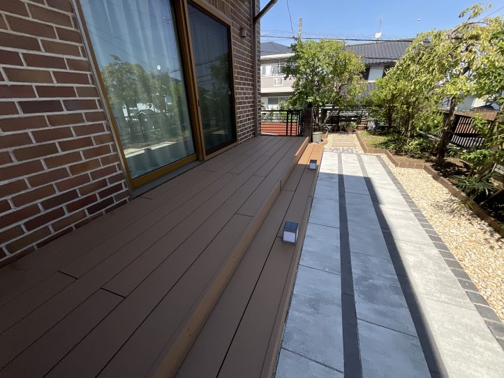 人工木デッキ　れい樹