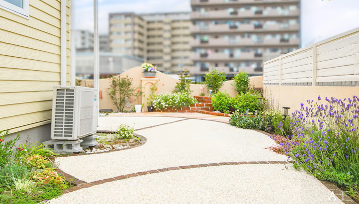 欧風デザインの庭